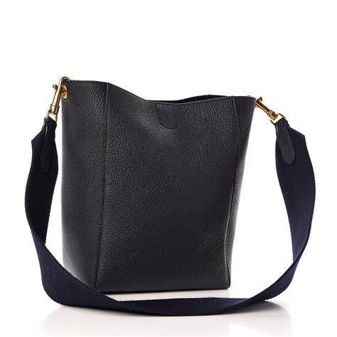 celine sangle navy|CELINE Soft Grained Calfskin Sangle Bucket Bag Navy.